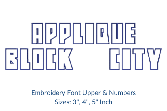 Applique Block City Fonts Embroidery Design Review