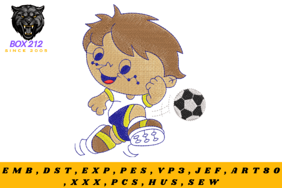 Boy with Ball Embroidery Design Review