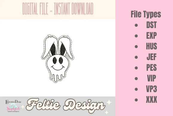 Bunny ITH Feltie Embroidery Design Review