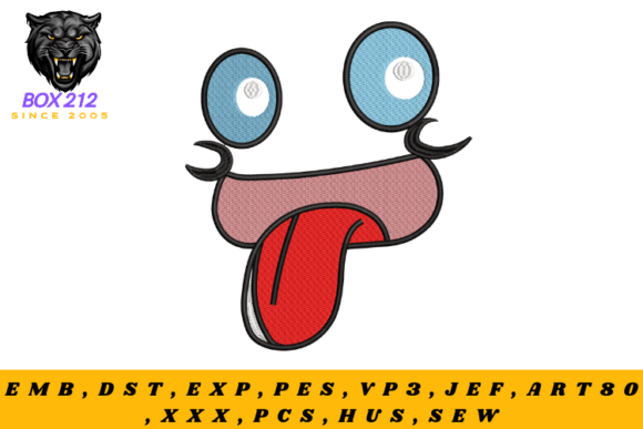 Cartoon Face Digital Embroidery Design Review