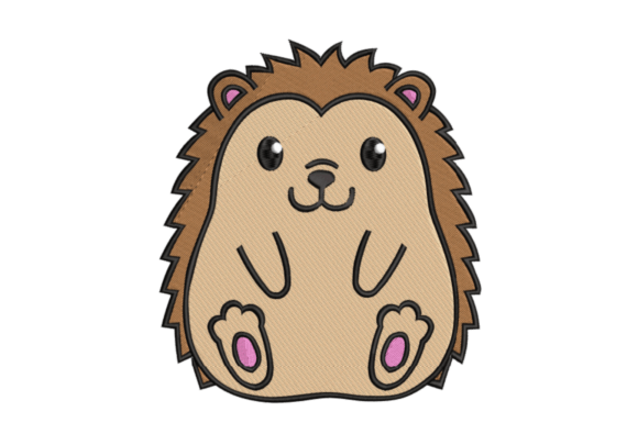 Simple Cute Hedgehog Embroidery Design Review